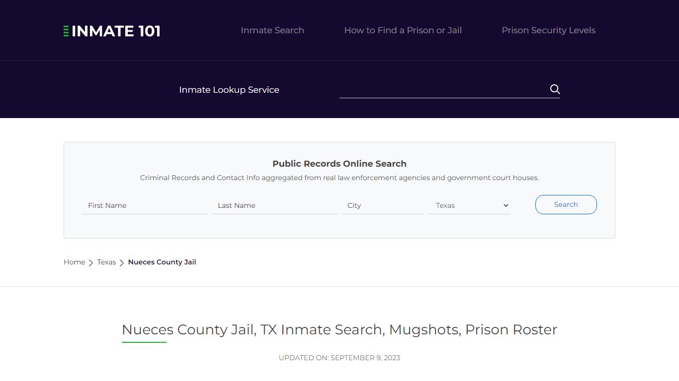 Nueces County Jail, TX Inmate Search, Mugshots, Prison Roster